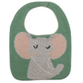 Load image into Gallery viewer, Purely Mama 100% Organic Cotton Baby Bibs – Set of 3 (Elephant | Hippo | Panda)
