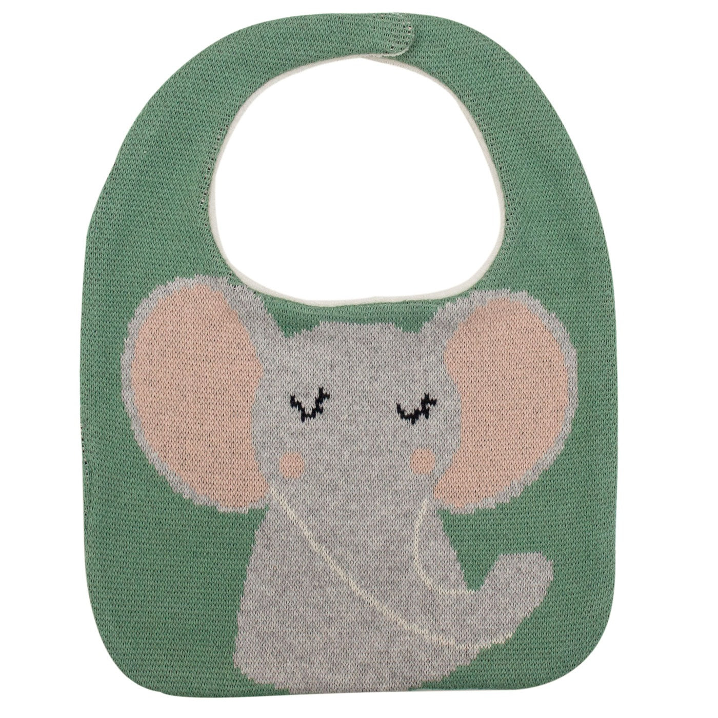 Purely Mama 100% Organic Cotton Baby Bibs – Set of 3 (Elephant | Hippo | Panda)