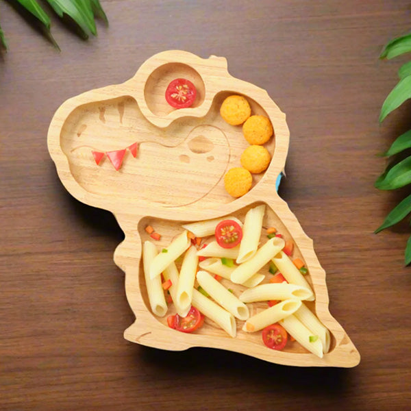 Big Tooth- The Dinosaur Bamboo Baby Suction Plate