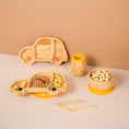 Load image into Gallery viewer, Wheelee The Car!! Bamboo Dinner Set For Toddlers and Kids!!
