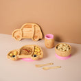 Load image into Gallery viewer, Wheelee The Car!! Bamboo Dinner Set For Toddlers and Kids!!
