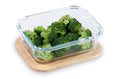 Load image into Gallery viewer, Glass Storage Container |1050ml with Bamboo Lid, Food Container | Perfect for storing Food in the Fridge and Microwaving |  - BPA free, Micro Plastic Free | Eco Friendly
